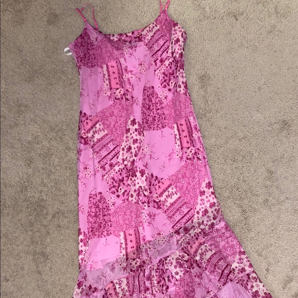 Juniors Pink Floral Dress, 13